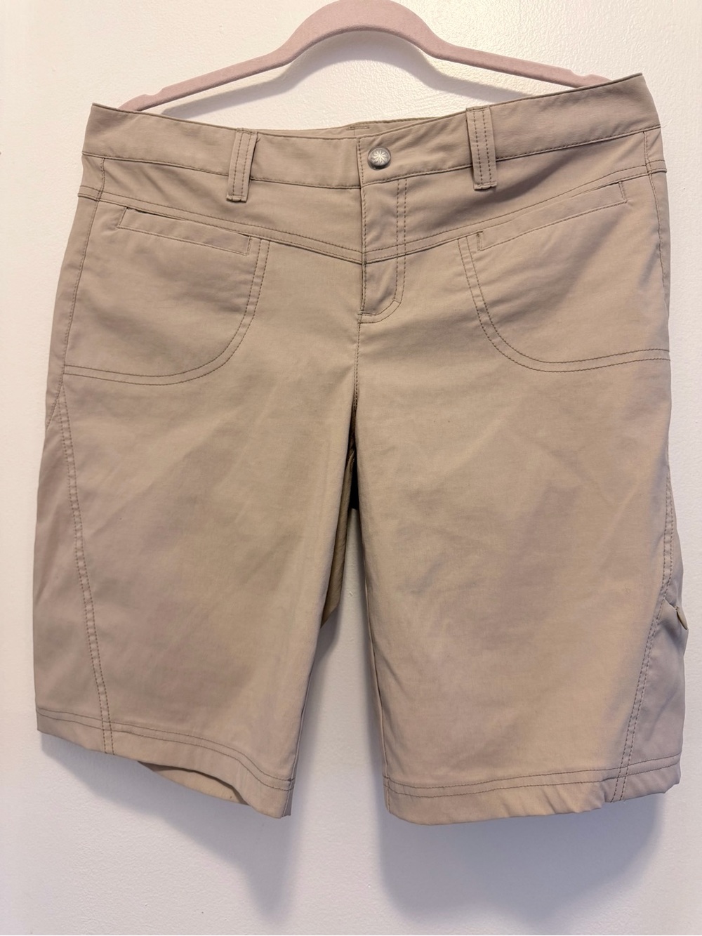 Athleta Women's Khaki Beige Bermuda Shorts